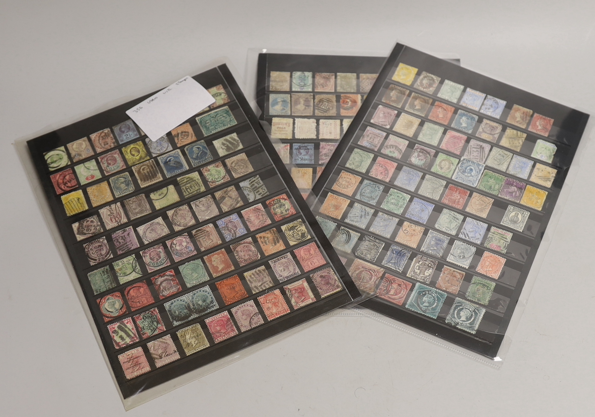 Three hundred and sixty GB and Commonwealth stamps, 19th century